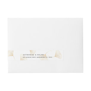 Étiquette Wraparound Feuille Gold Ginkgo