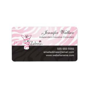 Étiquette Zèbre rose