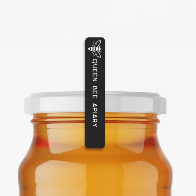 Étiquettes 96 Black Tamper-proof Seal Honey Jar de sécurité (Créateur téléchargé)