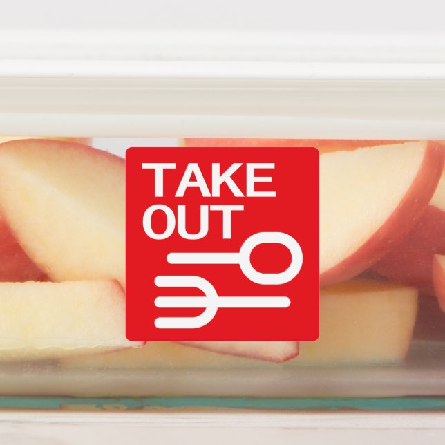 Étiquettes À emporter (Apposé)