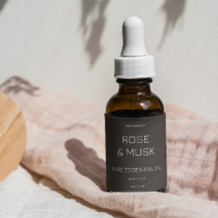 Étiquettes à l'huile cosmétique / Bouteille à gout