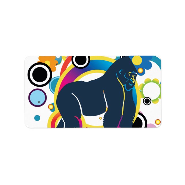 Étiquettes Abstraits de Gorilla (Devant)