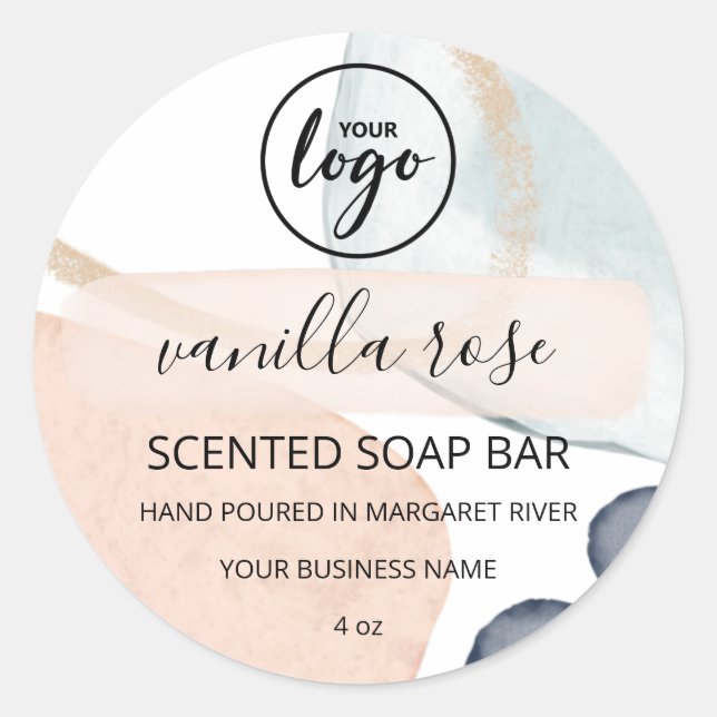 Étiquettes Abstraits de Soap Bar Pastel Pastel en  (Devant)