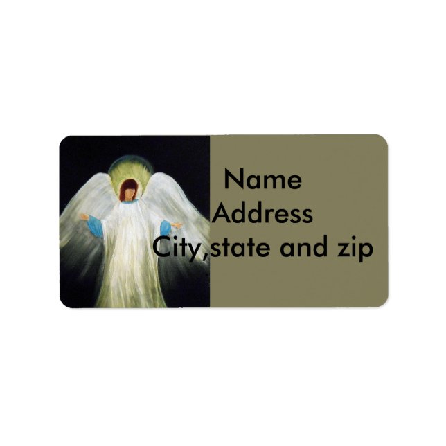 Étiquettes adresse de retour. Angel (Devant)