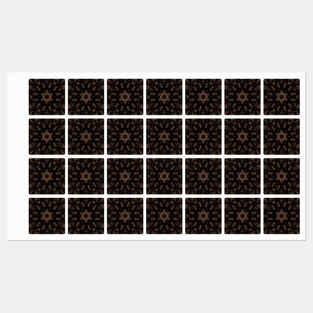 Étiquettes Âge de bronze Mandala (Feuille)