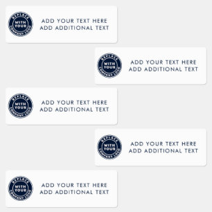 Étiquettes Ajouter des employés de logos et de textes profess