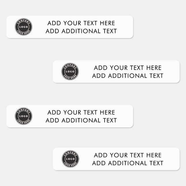 Étiquettes Ajouter votre logo et votre texte personnalisé (Groupe)
