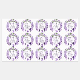 Étiquettes Aquarelle Wisteria Mariage Étaler Le Script d'amou