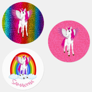 Étiquettes Arc-en-ciel du Parti Unicorne