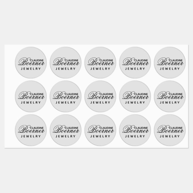 Étiquettes Artiste d'entreprise Artiste Cercle étanche (Feuille)