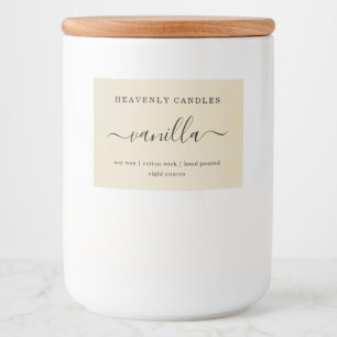 Étiquettes autocollantes pour bougies maison simpl