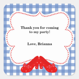 Étiquettes autocollantes pour fête d'anniversaire 