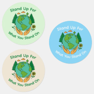 Étiquettes Autocollants Prenez soin de la Terre