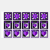 b&w Coeurs pourpres battants
