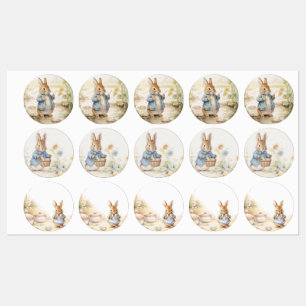 Étiquettes Baby shower Peter Rabbit