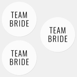 Étiquettes Bachelorette Fête Mariage Favoriser Équipe Mariée