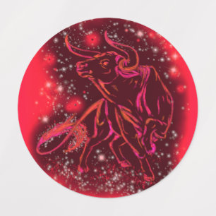 Étiquettes Bague Magic Red Neon - Nuit étoilée Extraordinaire