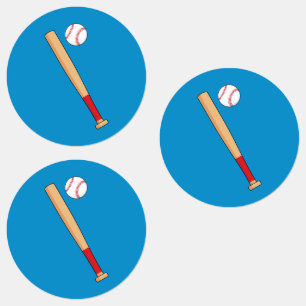 Étiquettes Batte de baseball avec balle