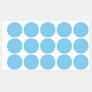 Étiquettes Bébé bleu couleur solide Classique Élégant