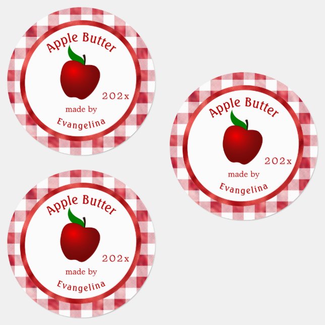 Étiquettes Beurre Apple vintage - Canning personnalisée (Groupe)