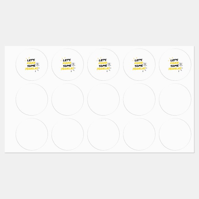 Étiquettes Bijouterie (Feuille)