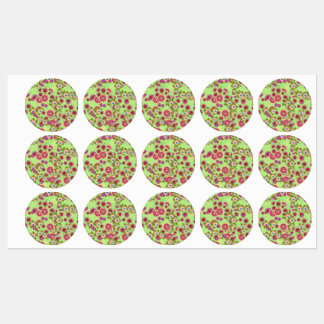 Étiquettes bombe à fleurs 6