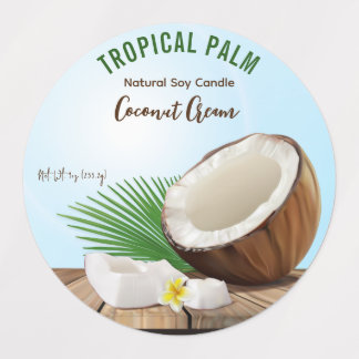 Étiquettes Bougie de noix de coco