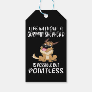 Étiquettes-cadeau 1 La Vie Sans Berger Allemand Est Possible Mais P