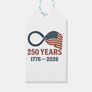 Étiquettes-cadeau 250 Anniversaire 1776-2026 USA Patriotique