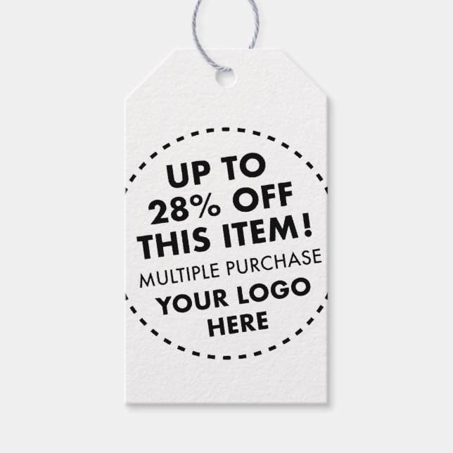 Étiquettes-cadeau 28% DE BON Acheter Remise Gris Twine Kraft Mariage (Devant)