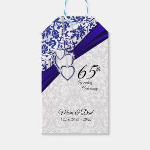Étiquettes-cadeau 65e anniversaire du Mariage Sapphire
