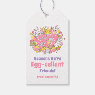 Étiquettes-cadeau 67 raisons pour lesquelles nous sommes des amis ex