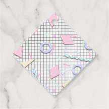80s Candy Pastel Geo Imprimer Tags