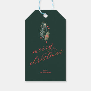 Étiquettes-cadeau A/De Winter Folift Tags cadeaux de Noël