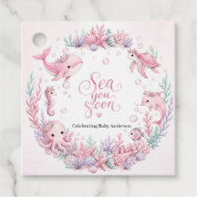 À la mer bientôt Rose sous la mer Baby Shower Pers