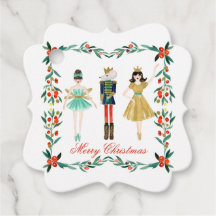 A NutCracker Cadeau de Noël Tags, Favoriser Tags