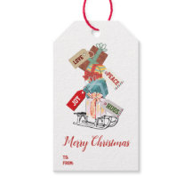 À partir de moderne élégant traîneau rouge Joyeux