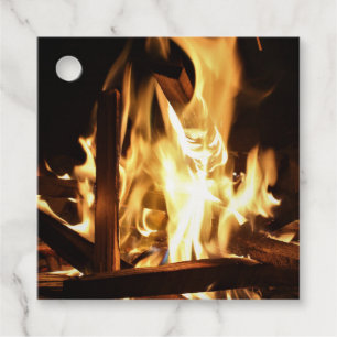 Étiquettes Cadeau A travers les flammes