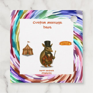 Étiquettes Cadeau Aaron, aardvark ringmaster