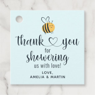Étiquettes Cadeau Abeille Merci Pour Nous Avoir Détenus Avec Amour