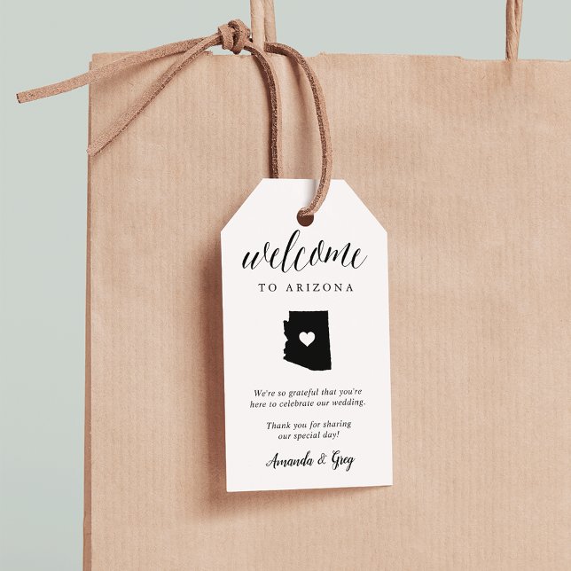 Étiquettes-cadeau Accueil Mariage Arizona (Créateur téléchargé)