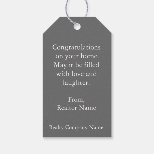Étiquettes-cadeau Accueil Sweet Home Custom Wine Tag (Devant)