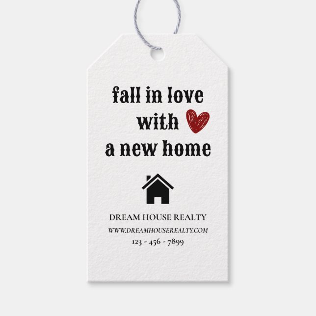 Étiquettes-cadeau Agent immobilier Promotional Valentine's Day (Devant)