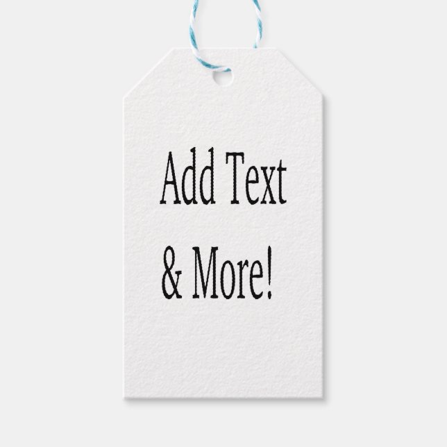 Étiquettes-cadeau Ajouter du texte et plus ! Customisez votre propre (Devant)