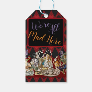 Étiquettes-cadeau Alice au pays des merveilles Mad Cheshire Chat