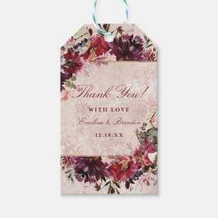 Étiquettes-cadeau Alice au pays des merveilles Merci Mariage lapin b