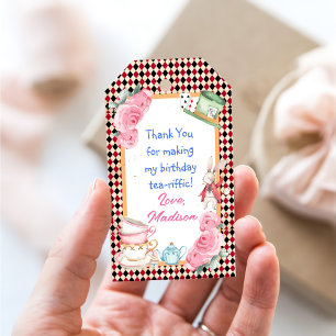 Étiquettes-cadeau Alice magique au pays des merveilles Baby shower T