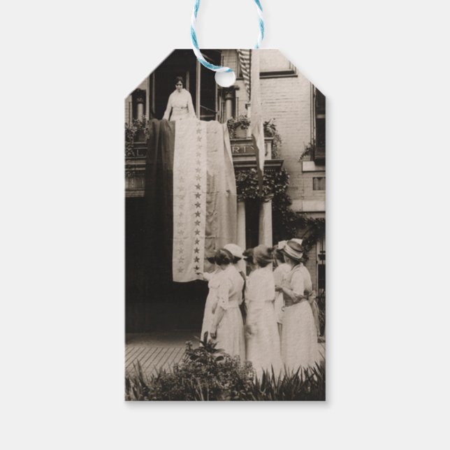Étiquettes-cadeau Alice Paul 19e Amendement Victory Flag 10 Count (Devant)