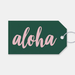 Étiquettes-cadeau Aloha Merci