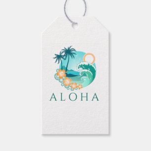Étiquettes-cadeau Aloha Tropical